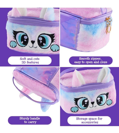 Kreative Kat Plush Accessory Beauty Bag