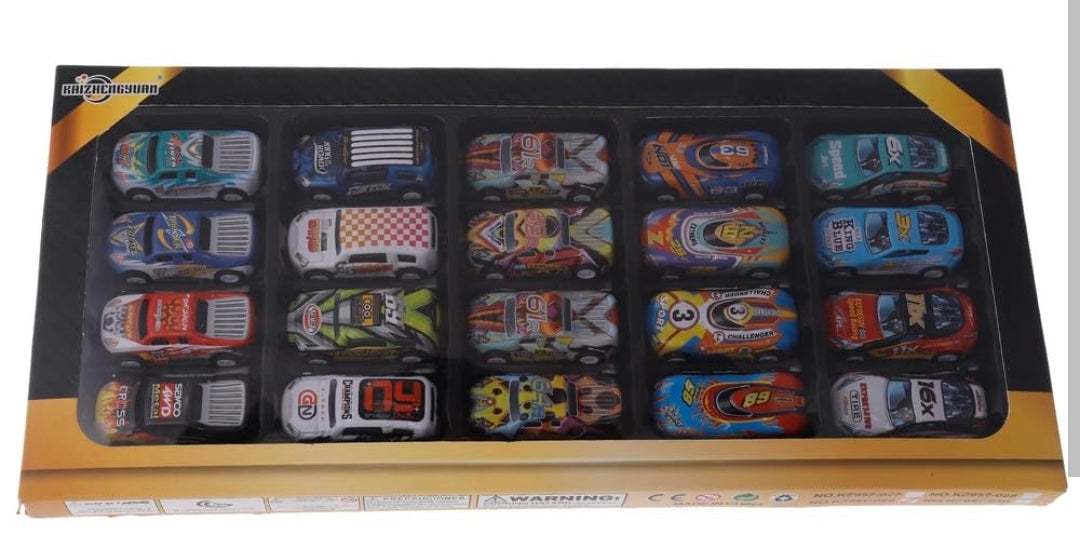 20 Mini Die-Cast Cars Set