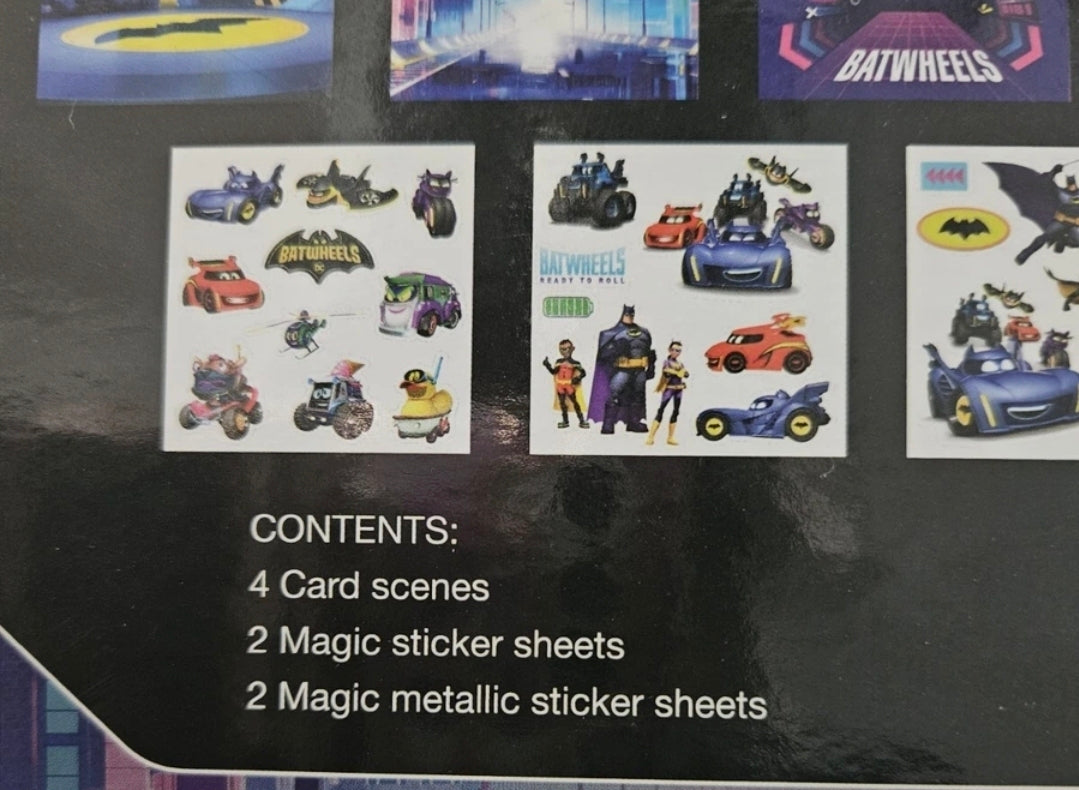 Marvel DC Batwheels | Magic Sticker Scene Set