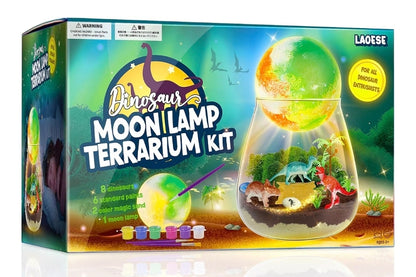 Dinosaur Terrarium Craft Kit With DIY Moon Lamp