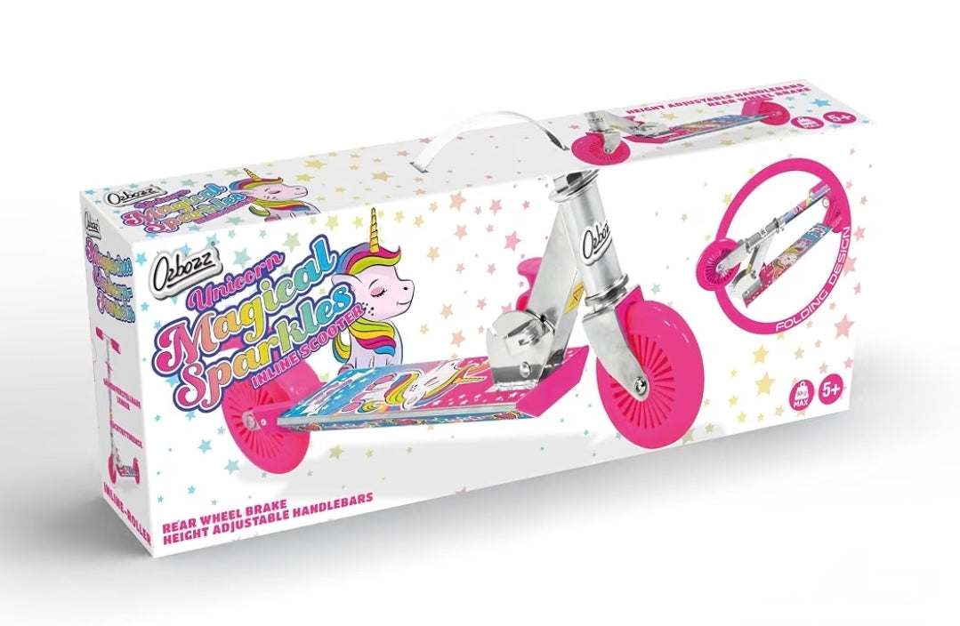 Ozbozz | Unicorn Magical Sparkles Inline Scooter
