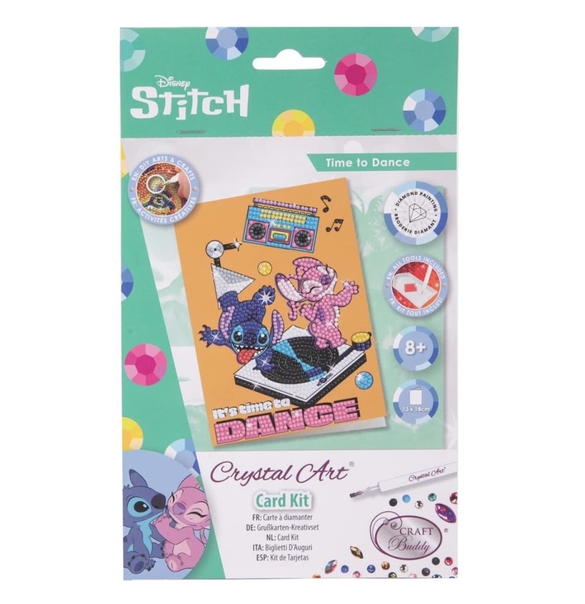 Disney | Stitch Crystal Art Card Kit | Time To Dance