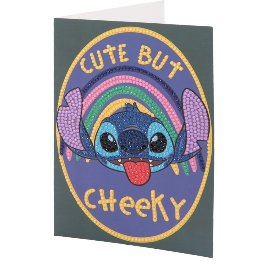 Disney | Stitch Crystal Art Card Kit | Cute But Cheeky