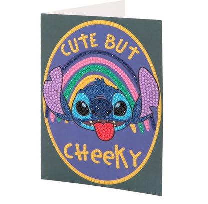 Disney | Stitch Crystal Art Card Kit | Cute But Cheeky