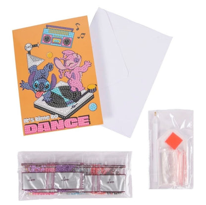 Disney | Stitch Crystal Art Card Kit | Time To Dance