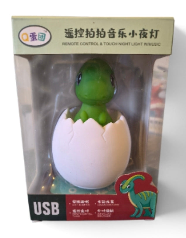 Remote Control & Touch Dinosaur Egg Night Light With Music