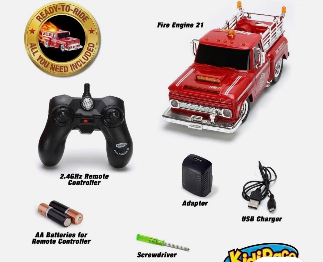 Kidi Race | Rechargeable Remote Control Fire Engine