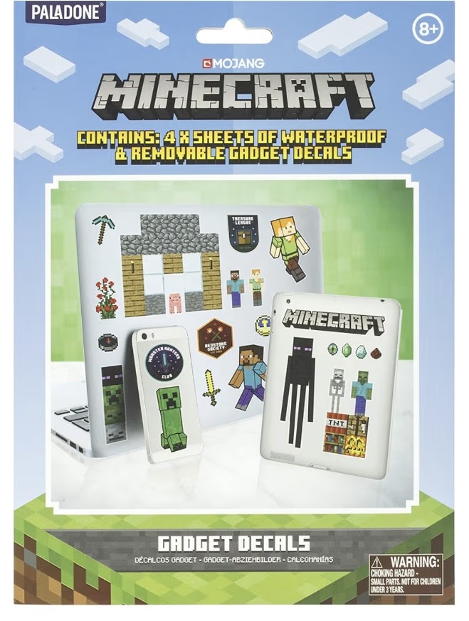 Minecraft | Waterproof & Removable Gadget Decals