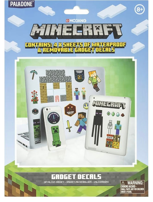 Minecraft | Waterproof & Removable Gadget Decals