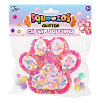 Squeezos | Large Glitter Taba Cat Paw Squishies
