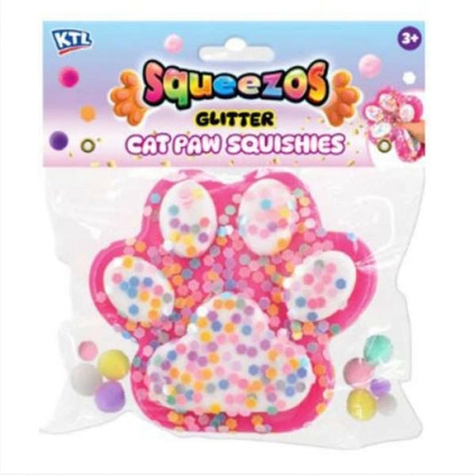 Squeezos | Large Glitter Taba Cat Paw Squishies