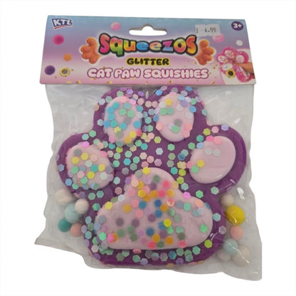 Squeezos | Large Glitter Taba Cat Paw Squishies