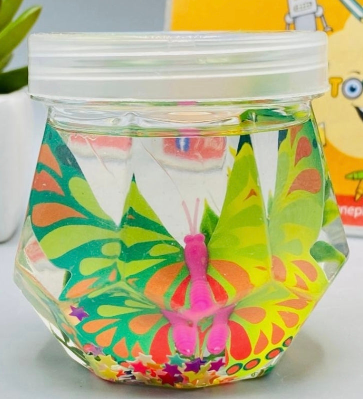 Happy Crystal Butterfly Mud Slime