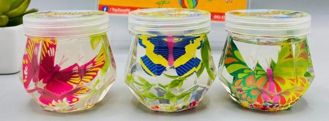 Happy Crystal Butterfly Mud Slime