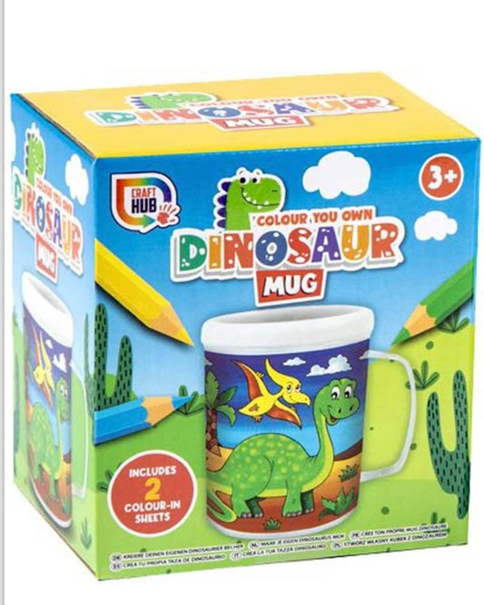 Project Craft | Colour Your Own Dinosaur Mug