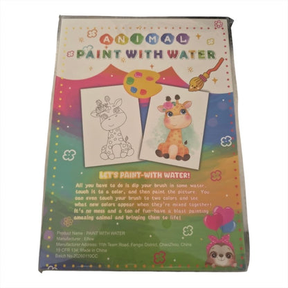 Animal Paint With Water Activity Pack