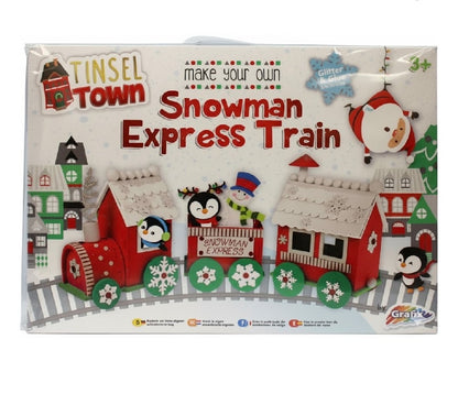 Make Your Own Snowman Express Train | Christmas Craft Kit | Tinsel Town