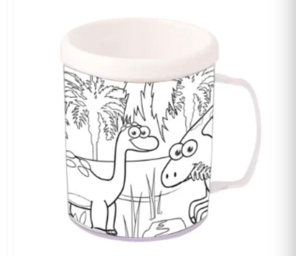 Project Craft | Colour Your Own Dinosaur Mug