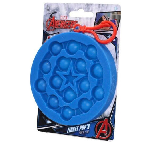 Captain America Shield Fidget Pop Keyring | Marvel Officially Licensed | Sensory Fidget Toy