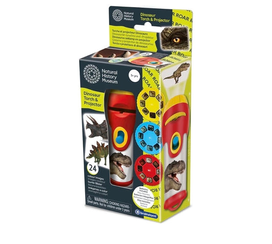 Natural History Museum | Dinosaur Torch & Projector | 24 Colour Images | STEM Toy | Ages 3+