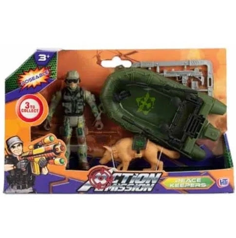 Action Mission Peace Keepers | Military Action Figure Play Set | Kids Soldier Toy