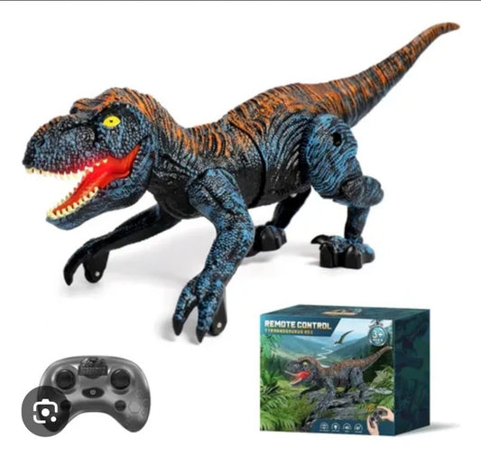 Remote Control Tyrannosaurus Rex | RC Dinosaur Toy | Walks, Roars & Lights Up