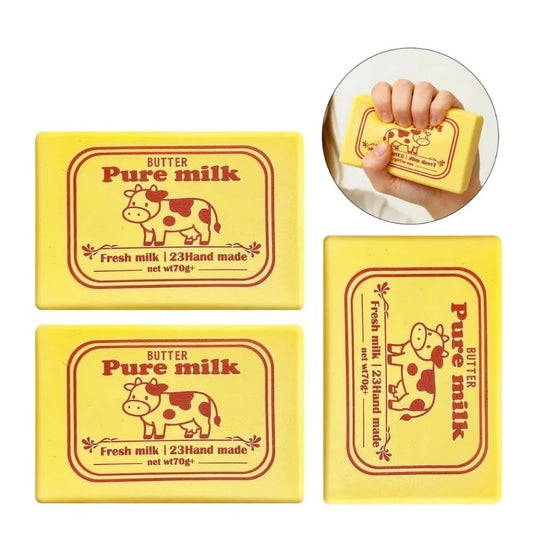 Pure Milk Butter Slow Rise Squishy | Soft Cream Sensory Toy | Kids Fidget Gift
