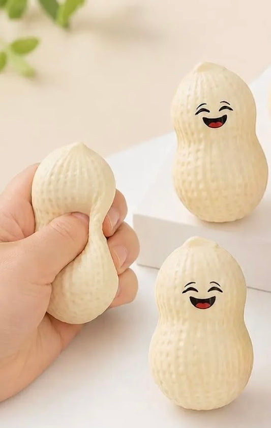 Peanut Slow Rise Squishy Toy | Cute Food-Shaped Squishable | Sensory Fidget Toy | Kids Gift