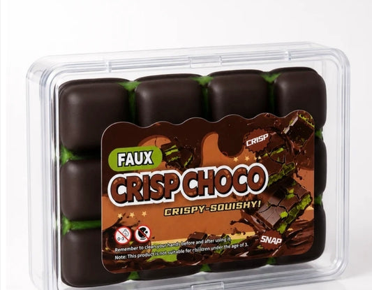 Wax Crackle Squishy | Crack & Mix Sensory Toy | Chocolate & Strawberry | Kids Fidget Toy
