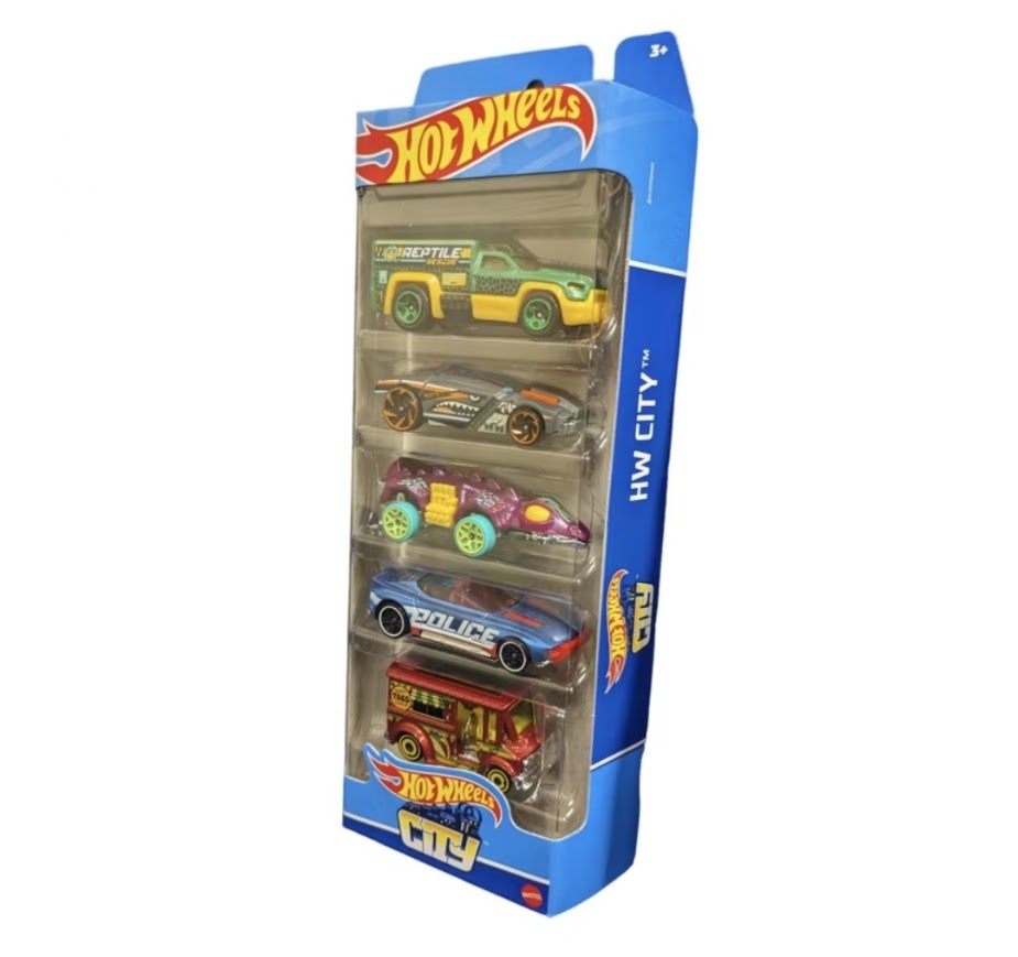 Hot Wheels City 5-Car Pack | Officially Licensed Die-Cast Vehicles | Kids Toy Cars