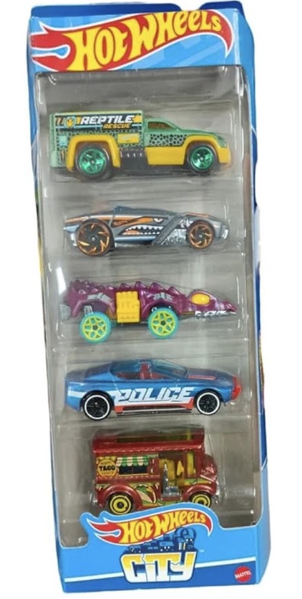 Hot Wheels City 5-Car Pack | Officially Licensed Die-Cast Vehicles | Kids Toy Cars