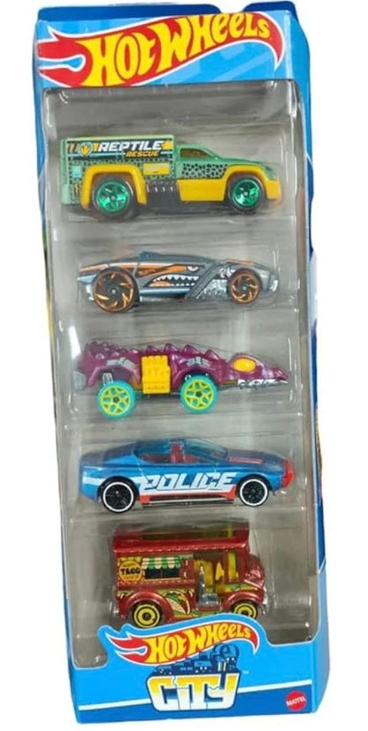 Hot Wheels City 5-Car Pack | Officially Licensed Die-Cast Vehicles | Kids Toy Cars