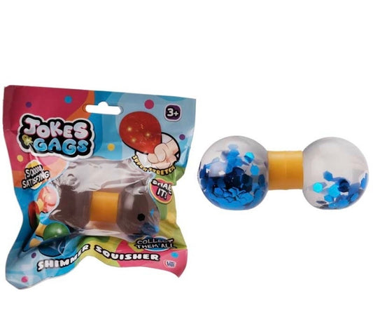 Jokes & Gags | Shimmer Squisher | Glittery Sensory Squeeze Toy | Ages 3+