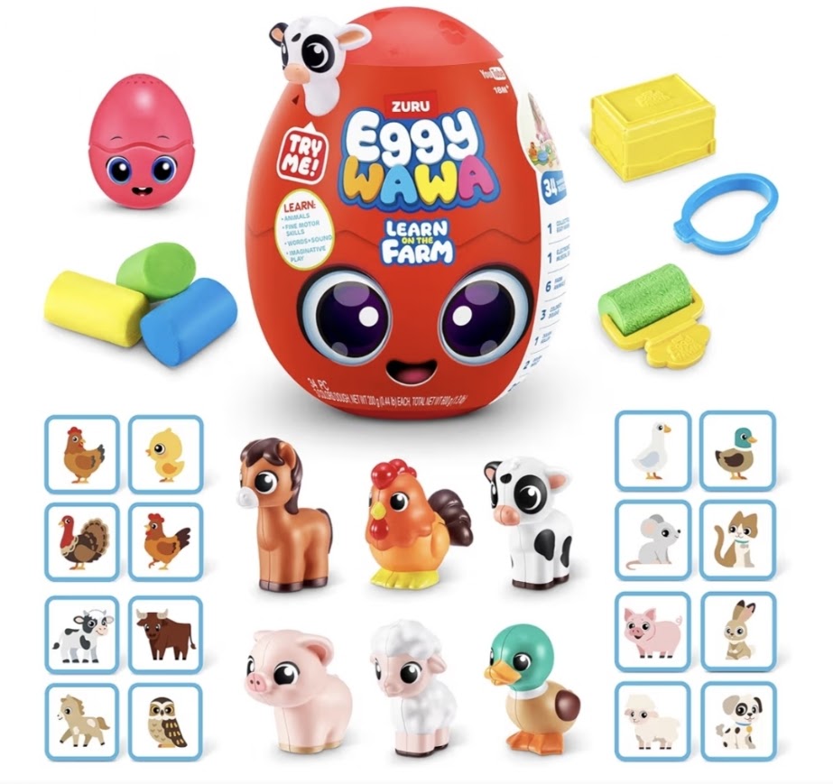 Zuru | Eggy Wawa Learn On The Farm | Interactive Educational Surprise Toy