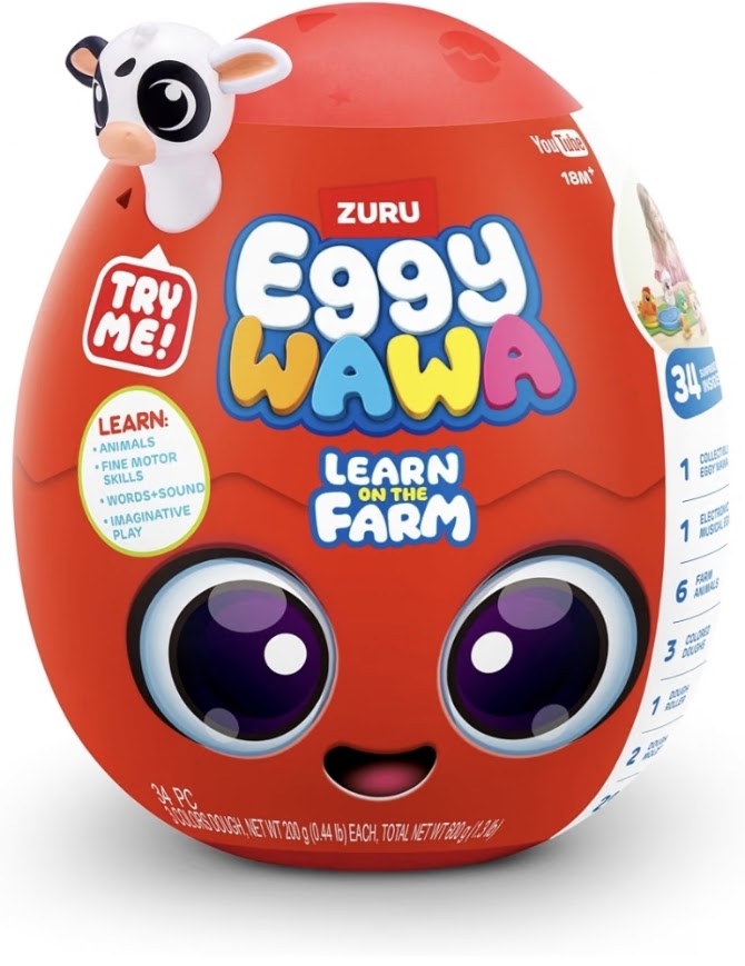 Zuru | Eggy Wawa Learn On The Farm | Interactive Educational Surprise Toy