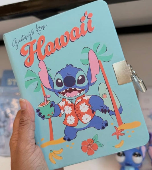 Disney Stitch | Lockable Lined Journal & Diary