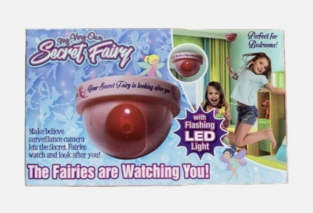 Secret Fairy CCTV Camera | Flashing LED Light | Make-Believe Bedroom Toy for Girls