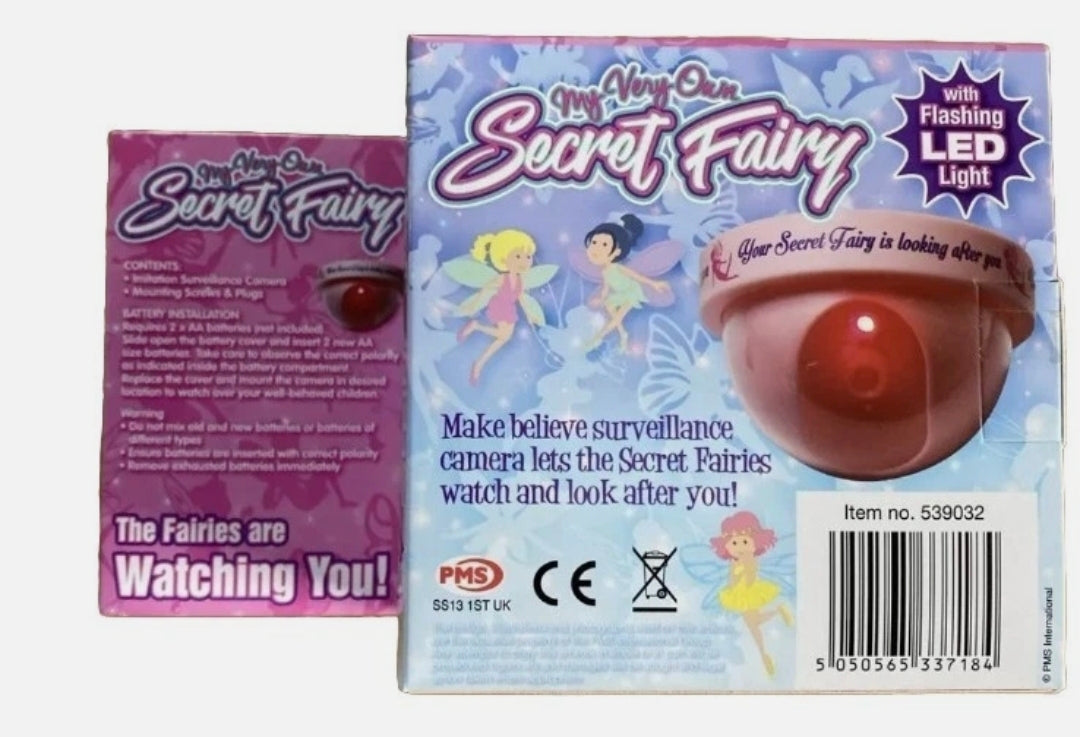 Secret Fairy CCTV Camera | Flashing LED Light | Make-Believe Bedroom Toy for Girls