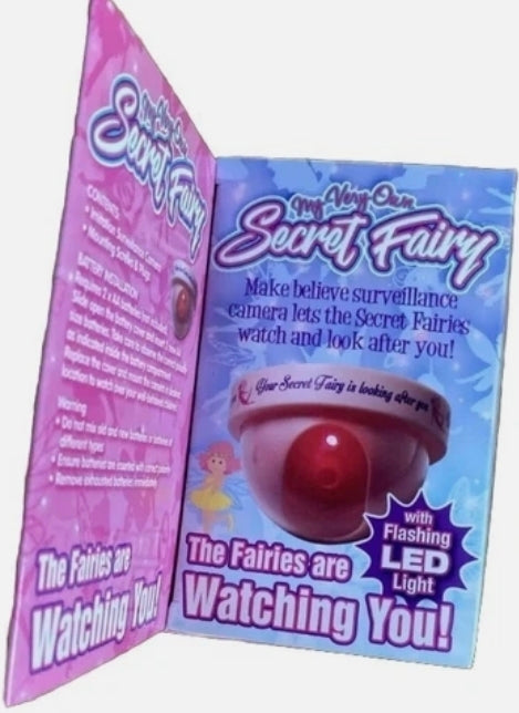 Secret Fairy CCTV Camera | Flashing LED Light | Make-Believe Bedroom Toy for Girls