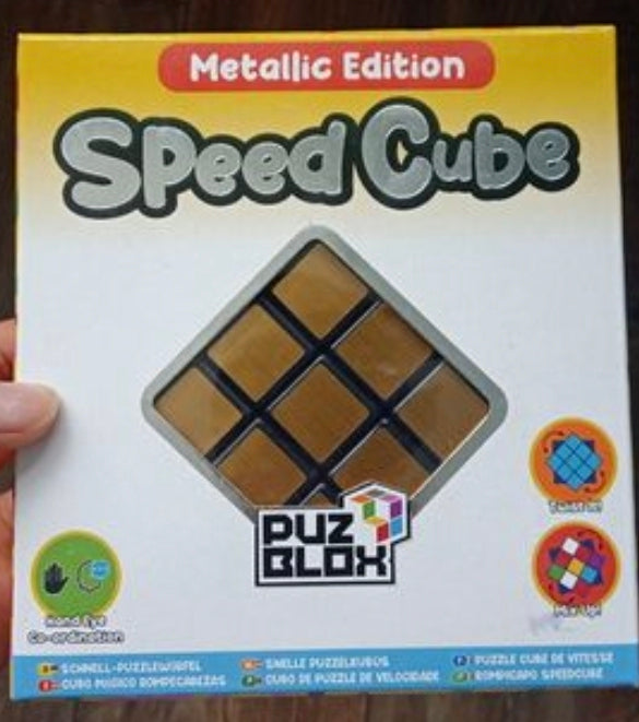 Speed Cube | Metallic Edition | 3x3 Puzzle Cube | Brain Teaser for Kids & Adults