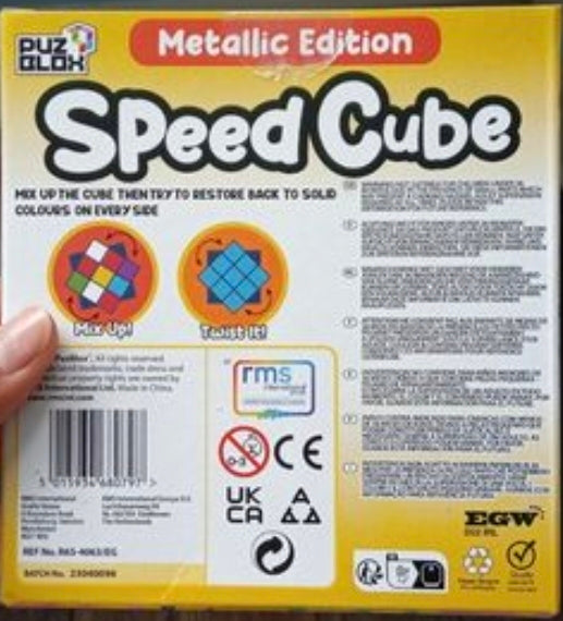 Speed Cube | Metallic Edition | 3x3 Puzzle Cube | Brain Teaser for Kids & Adults