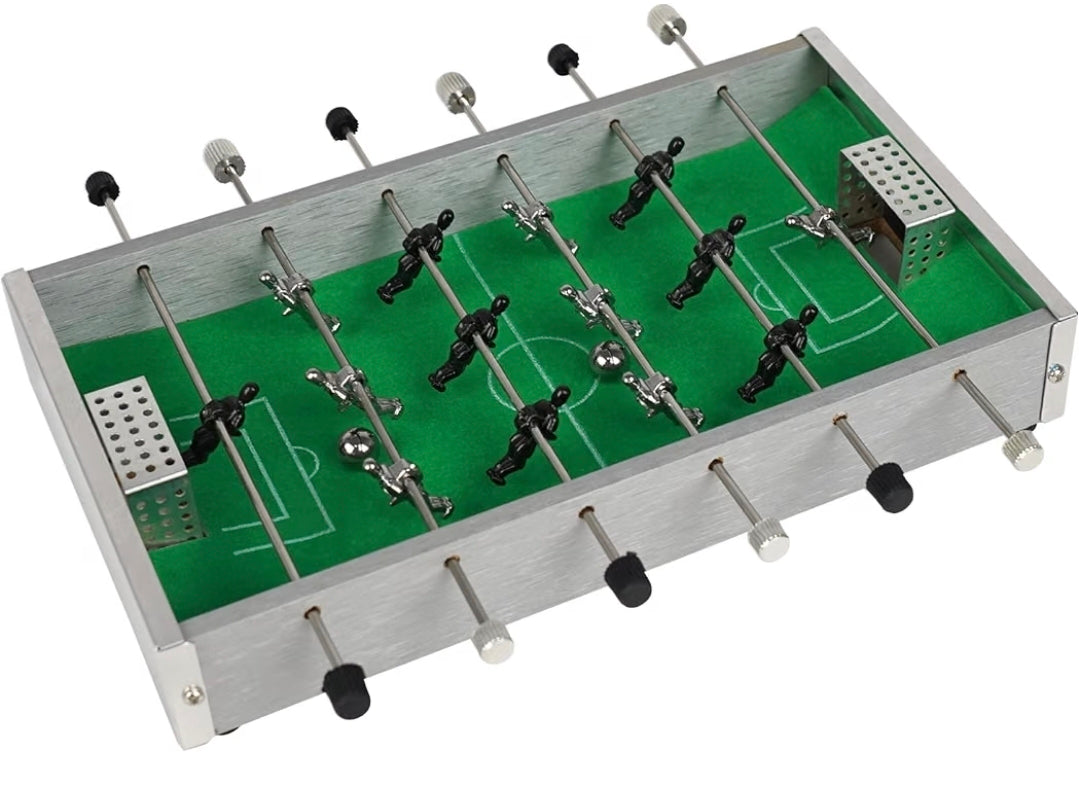 Desktop Football Table | Mini Foosball Game | 2-Player Table Top Game | Ages 6+