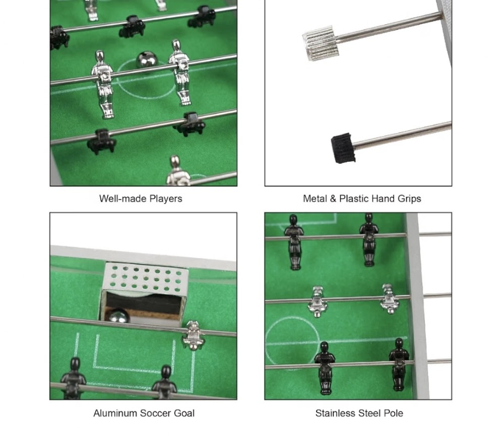 Desktop Football Table | Mini Foosball Game | 2-Player Table Top Game | Ages 6+