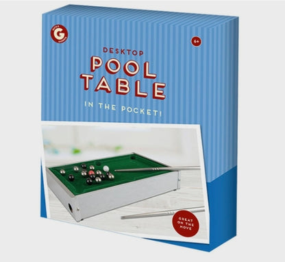 Desktop Pool Table | Mini Billiards Game | 2-Player Table Top Game | Kids & Adults
