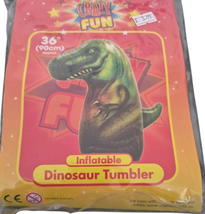 Inflatable Dinosaur Bop Bag | 36" Punch & Tumbler Toy | Fill with Water or Sand | Kids Active Play