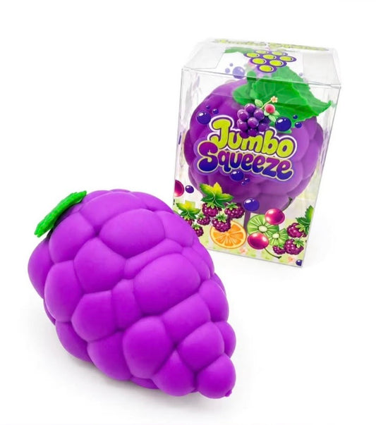 Jumbo Grape Squishy – Purple Squeeze Fidget Toy