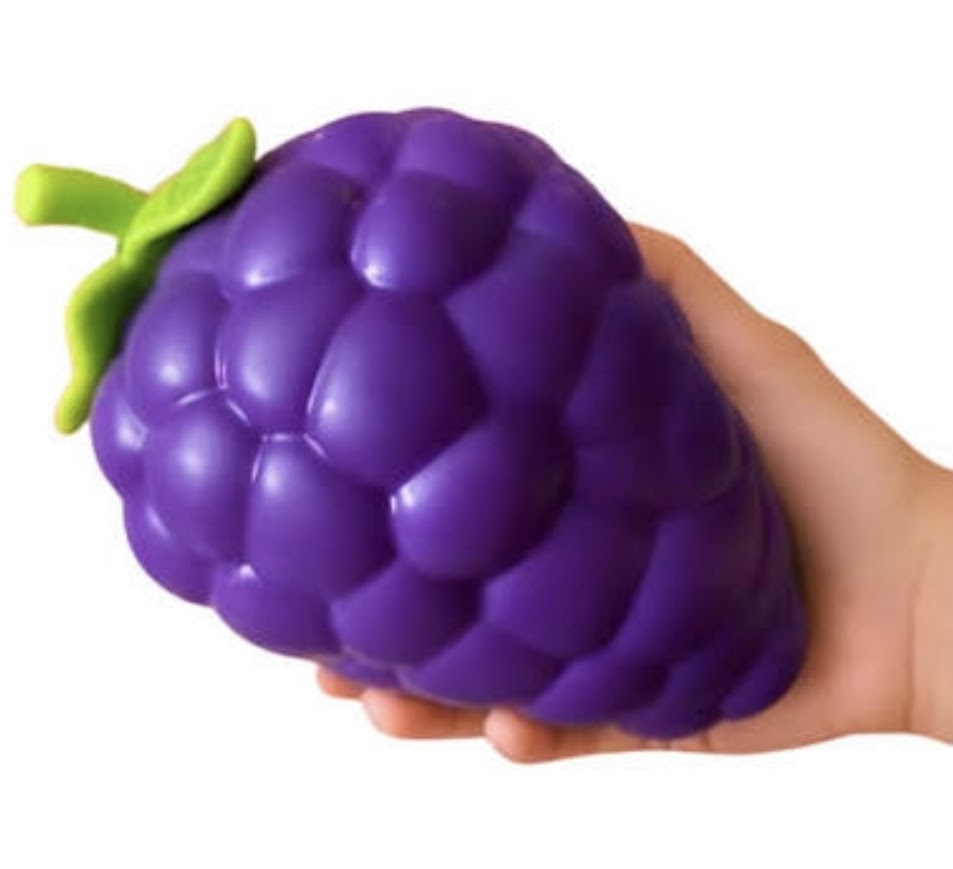 Jumbo Grape Squishy – Purple Squeeze Fidget Toy