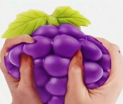 Jumbo Grape Squishy – Purple Squeeze Fidget Toy