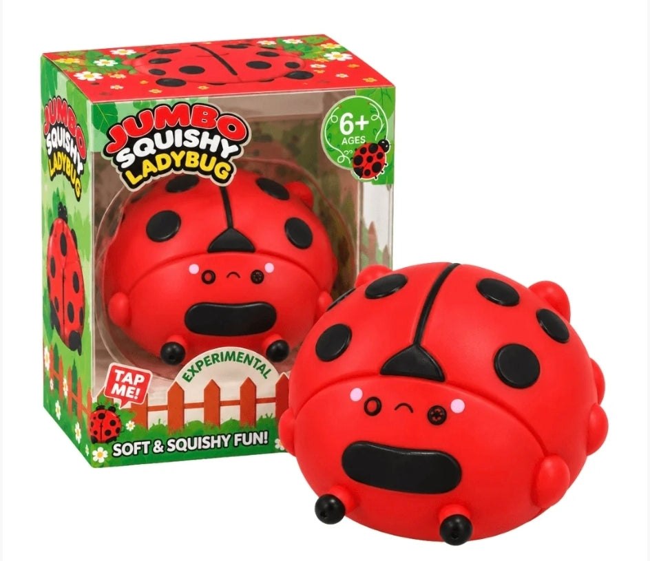 Jumbo Ladybug Squishy – Ladybird Squeeze Fidget Toy