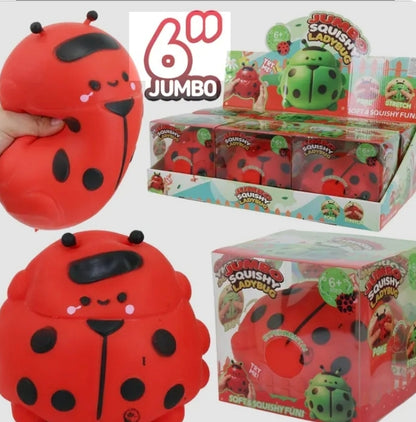 Jumbo Ladybug Squishy – Ladybird Squeeze Fidget Toy